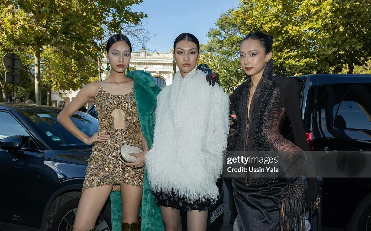 Top 3 Vietnam's Next Top Model tại Paris (Ảnh: Getty Images)